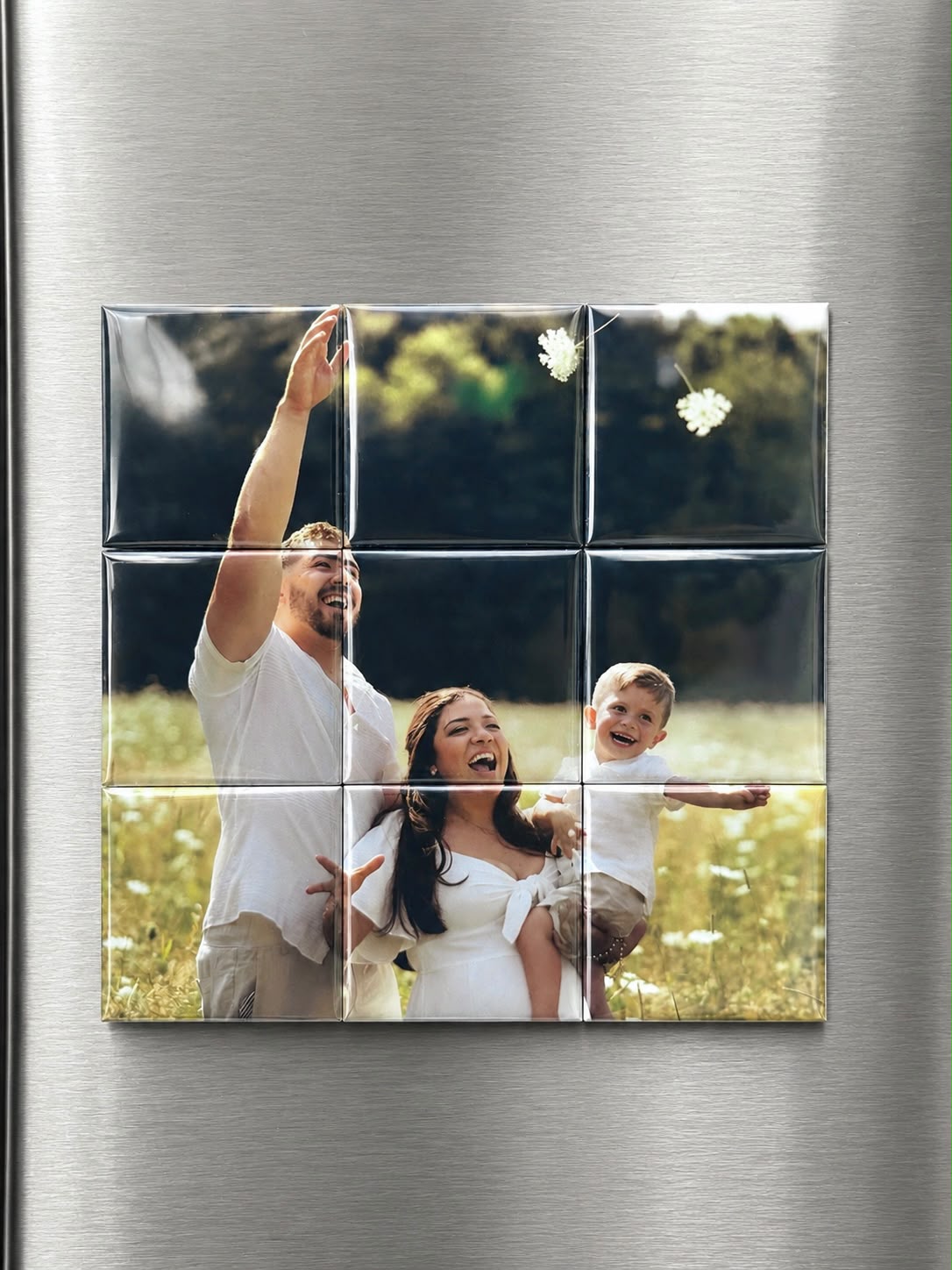 9-Piece Custom Photo Magnet Grid